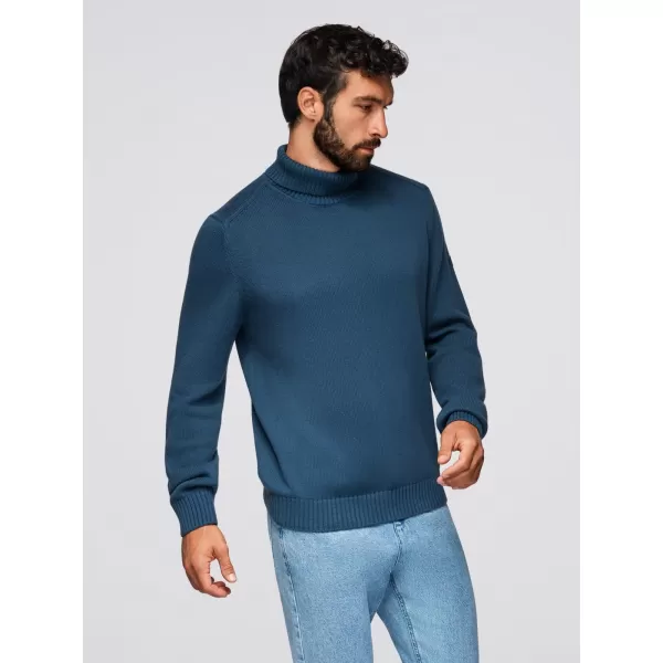  Pánský svetr OMBRE OM-SWTN-0163 DARK BLUE 