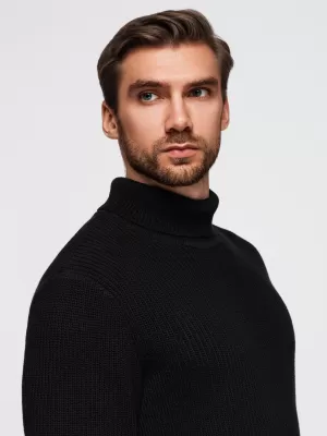 Pánský svetr OMBRE OM-SWTN-0162 BLACK