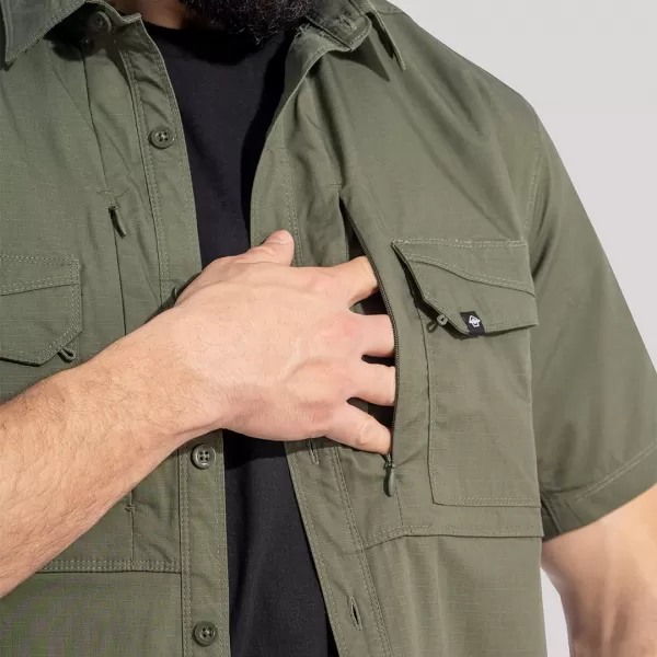  Pánská košile PENTAGON PLATO SHIRT SHORT K02019 CAMO GREEN 
