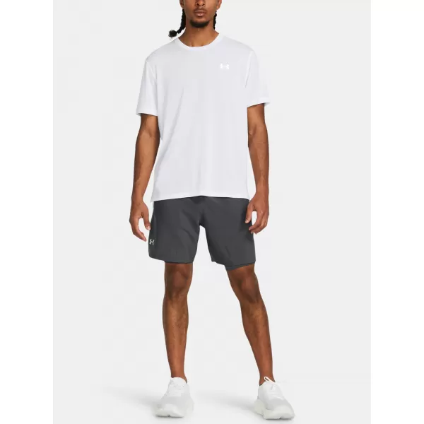  Pánské kraťasy UNDER ARMOUR UA LAUNCH 7'' 2-IN-1 SHORTS 1382641-025 ŠEDÁ 