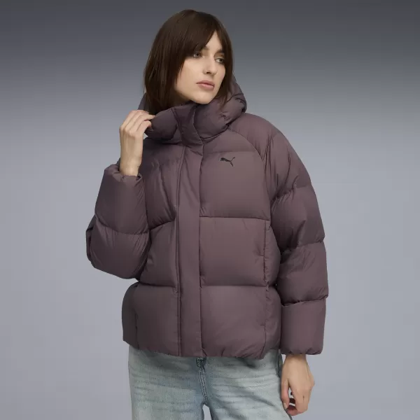 Dámská bunda PUMA HOODED DOWN PUFFER JACKET 68839288 RAISIN 