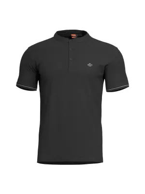 Pánské triko PENTAGON LEVANTES HENLEY T-SHIRT STRIPES K09025 BLACK