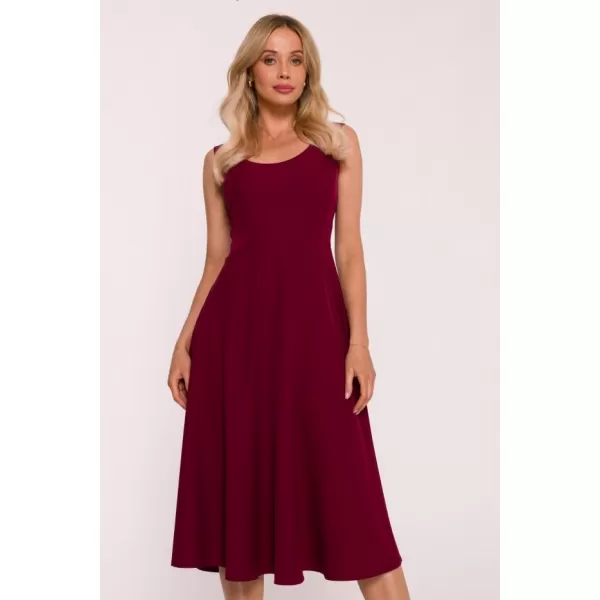  Dámské šaty STYLOVE S424 MAROON 