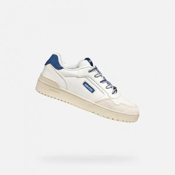  Chlapecké tenisky GEOX WASHIBA J55LQD05422C0899 BÍLÁ 
