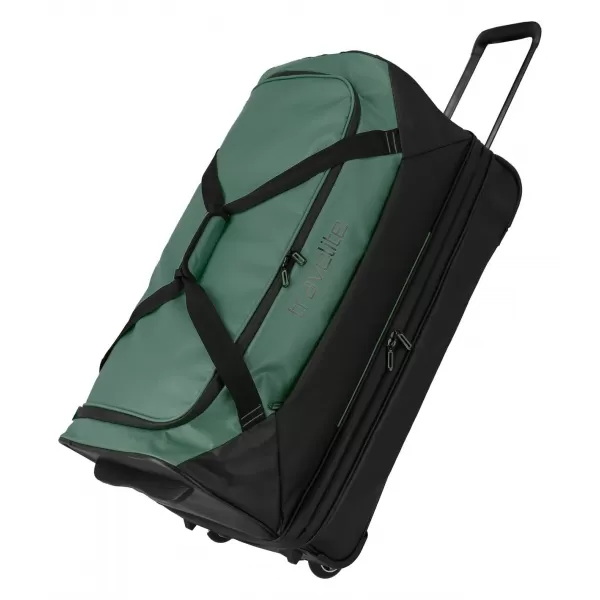  Taška TRAVELITE BASICS WHEELED DUFFLE EXP. BLACK/GREEN 