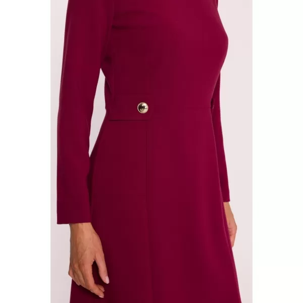  Dámské šaty STYLOVE S419 MAROON 