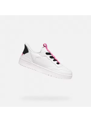 Dívčí tenisky GEOX WASHIBA FAST IN J56NSA05415C0563 BÍLÁ
