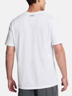 Pánské triko UNDER ARMOUR UA M BOXED SPORTS UPDATED SS 1386793-100 BÍLÁ