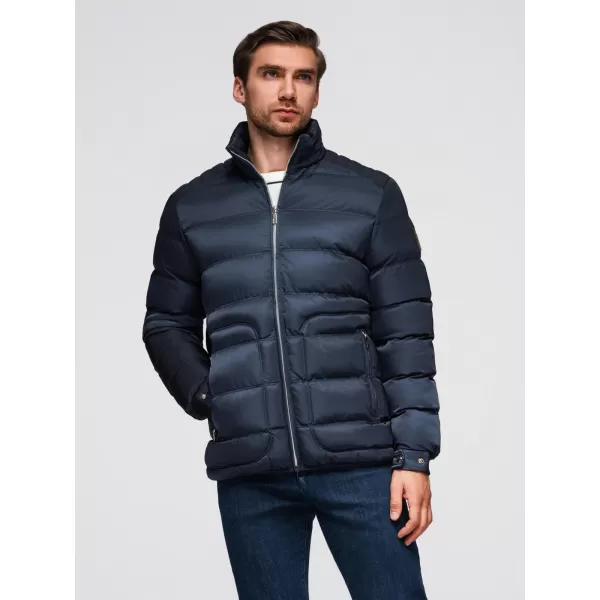  Pánská bunda OMBRE OM-JALP-0218 DARK BLUE 