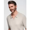 Pánské polo triko OMBRE OM-POSS-0160 LIGHT GREY