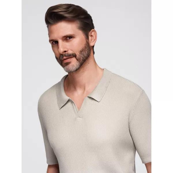  Pánské polo triko OMBRE OM-POSS-0160 LIGHT GREY 