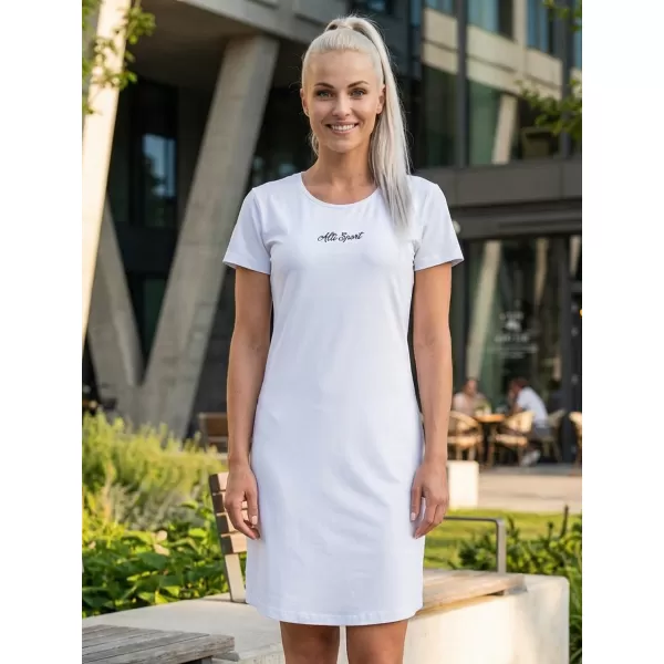  Dámské prodloužené triko/šaty premium ALTISPORT VOJ/ALW075SAT02 WHITE 