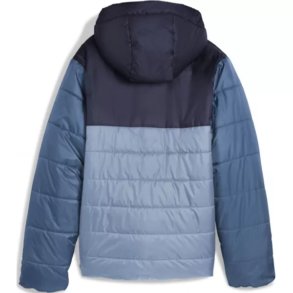  Dětské bunda PUMA ESS HOODED PADDED JACKET 68522634 COOL BLUE 