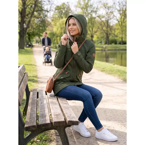  Dámská softshellová bunda ALTISPORT GEMEE KHAKI 