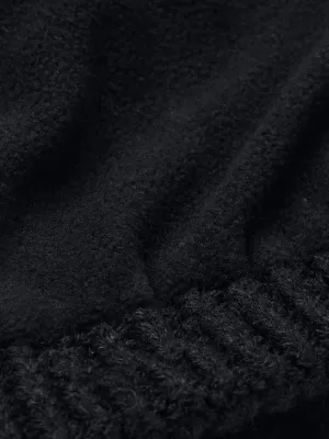 Dámská čepice UNDER ARMOUR W HALFTIME CABLE KNIT BEANIE 1386639-001 ČERNÁ