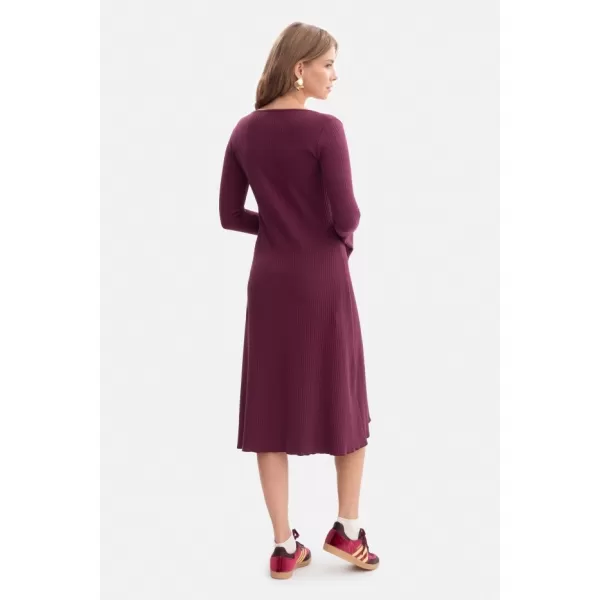  Dámské šaty BEWEAR B308 PLUM 