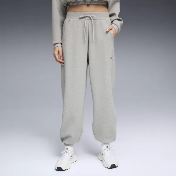  Dámské tepláky PUMA W CLOUDSPUN JOGGER 52750304 LIGHT GRAY HEATHER 