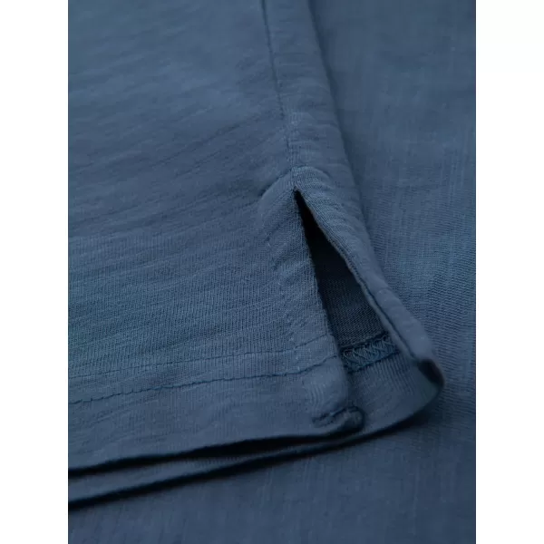  Pánské triko s límečkem OMBRE OM-POWS-0142 DARK BLUE 