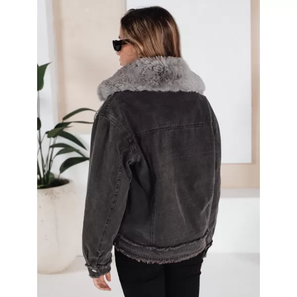  Dámská bunda DSTREET FURDENIM TMAVĚ ŠEDÁ 