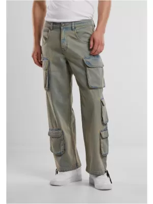 Pánské kalhoty URBAN CLASSICS TB7322 NEW LIGHT BLUE DIRTY WASHED