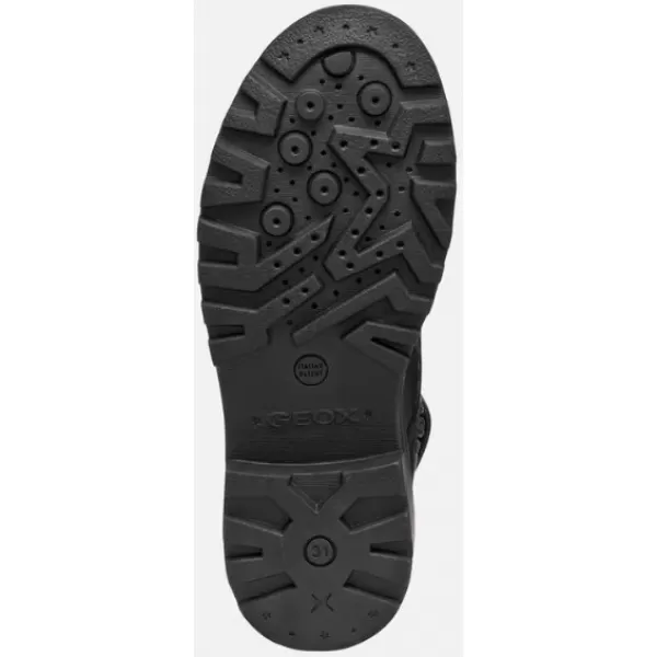  Dívčí kotníková obuv GEOX B462LC022FUC0724 ČERNÁ 