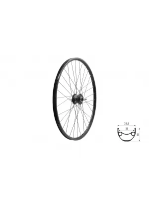 Zapletené kolo přední KLS DRAFT DSC 23 Dynamo, 28/29", black BLACK