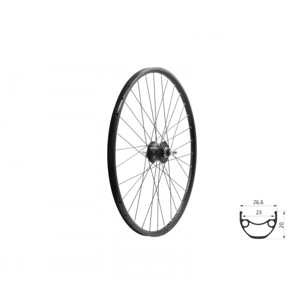  Zapletené kolo přední KLS DRAFT DSC 23 Dynamo, 28/29", black BLACK 