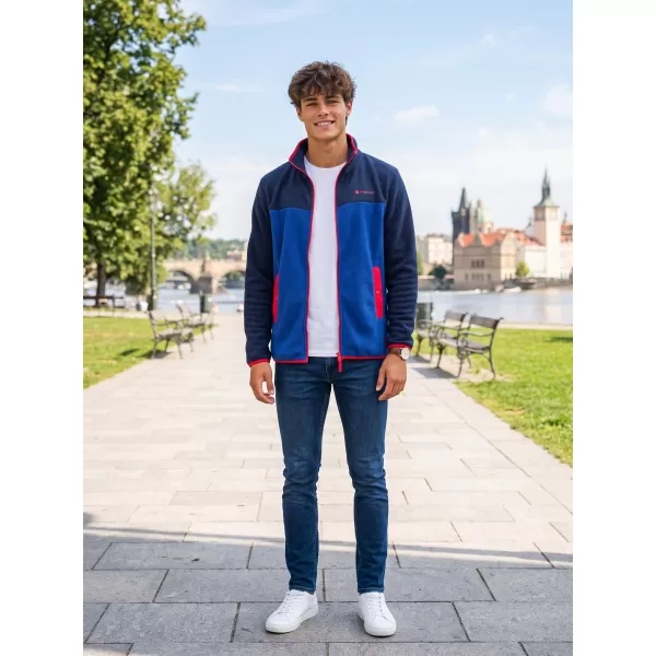  Pánská fleece mikina ALTISPORT GAMEL MODRÁ 