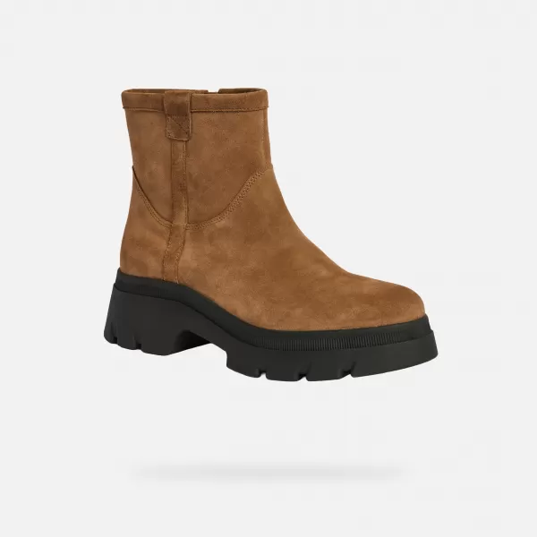  Dámské boty GEOX PLUETTE G009562 SVĚTLE HNĚDÁ 