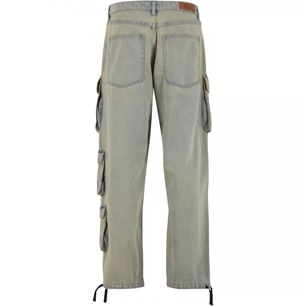  Pánské kalhoty URBAN CLASSICS TB7322 NEW LIGHT BLUE DIRTY WASHED 