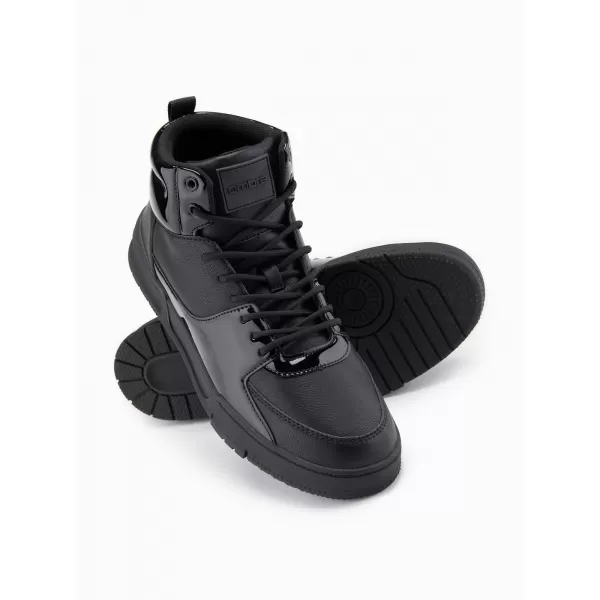  Pánské boty OMBRE OM-FOSH-0178 BLACK 