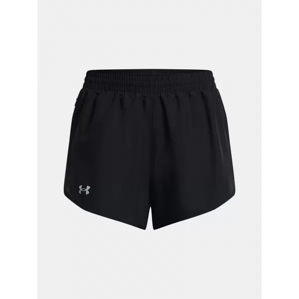  Dámské kraťasy UNDER ARMOUR UA FLY BY 3'' SHORTS 1382438-001 ČERNÁ 