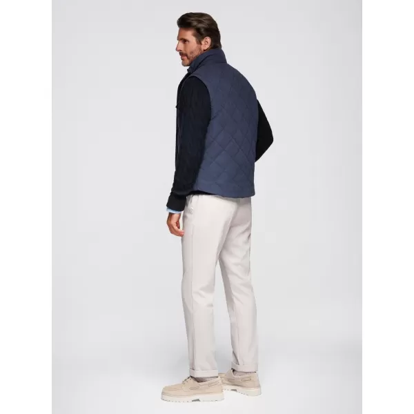  Pánská vesta OMBRE OM-JAVJ-0277 NAVY BLUE 