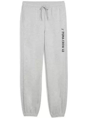 Pánské tepláky PUMA M GRAPHIC FRENCH TERRY JOGGER 52770304 LIGHT GRAY HEATHER