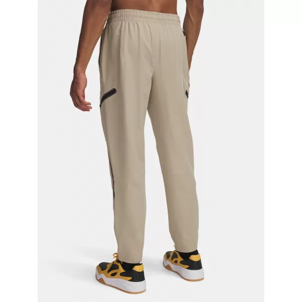  Pánské sportovní kalhoty UNDER ARMOUR UA UNSTOPPABLE CARGO PANT 1390256-299 HNĚDÁ 