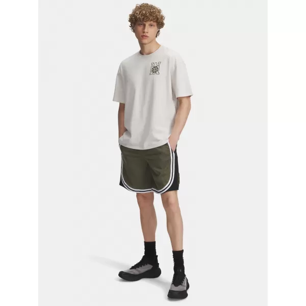  Pánské kraťasy UNDER ARMOUR UA M COURTSIDE SHORT 6004087-390 ZELENÁ 