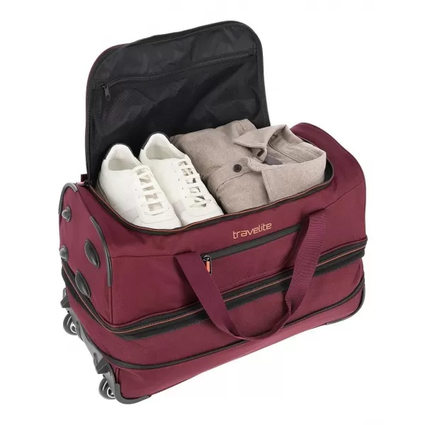  Taška TRAVELITE BASICS WHEELED DUFFLE S BORDEAUX 