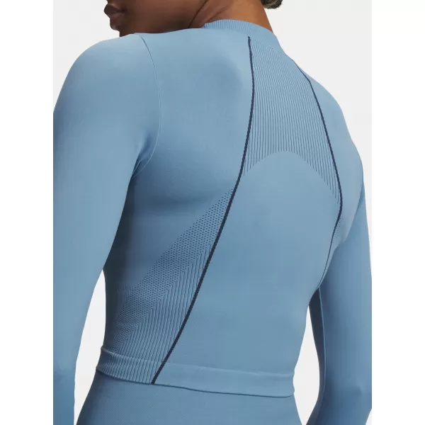  Dámské triko UNDER ARMOUR UA VANISH SEAMLESS LS 6000645-418 MODRÁ 
