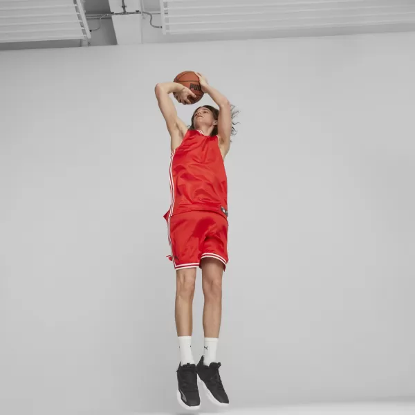  Pánské kraťasy PUMA HOOPS TEAM GAME SHORT 67662904 PUMA RED 