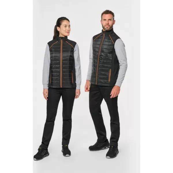  Unisex vesta Kariban WK | WK 606 BLACK/KELLY GREEN 
