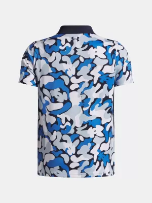 Chlapecké triko UNDER ARMOUR UA MATCHPLAY PRINTED POLO 1377349-412 MODRÁ