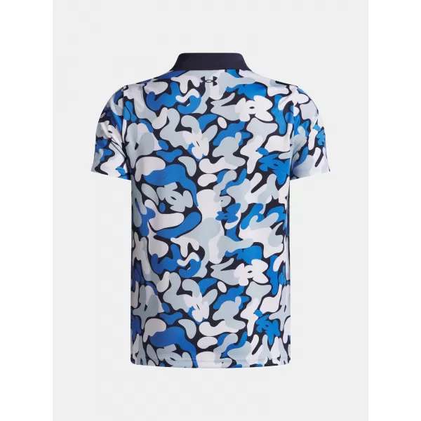  Chlapecké triko UNDER ARMOUR UA MATCHPLAY PRINTED POLO 1377349-412 MODRÁ 