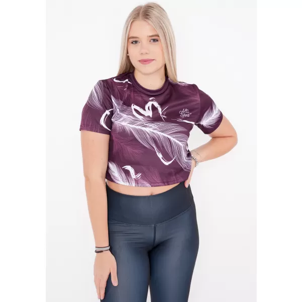  Dámský crop top premium ALTISPORT VOJ/ALW001TR07 FIALOVÁ 