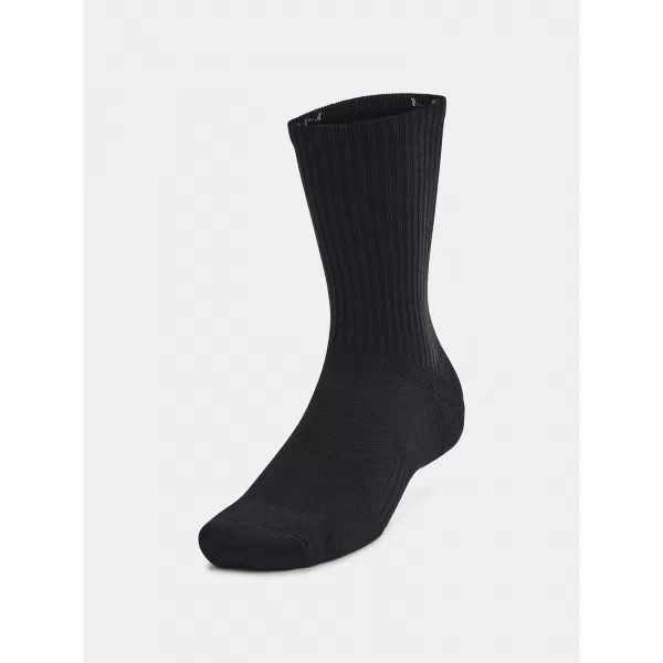  Ponožky UNDER ARMOUR UNISEX UA TC 3PK CREW 1386311-001 ČERNÁ 