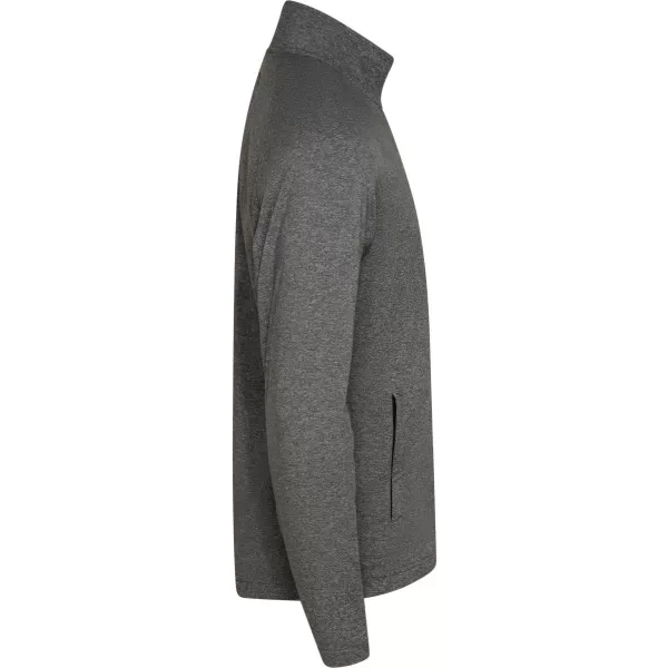  Pánská fleecová mikina CUTTER & BUCK | ADAPT FZ JACKET MEN ANTHRACITE MELANGE 