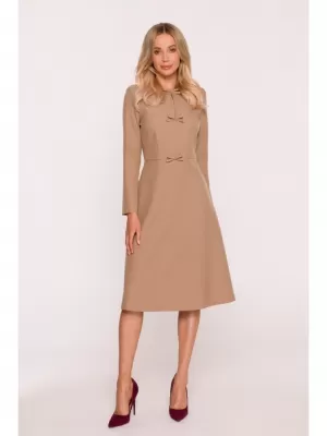 Dámské šaty STYLOVE S413 BEIGE