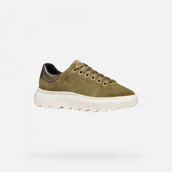  Dámské tenisky GEOX SPHERICA EC4.1 G009311 KHAKI 