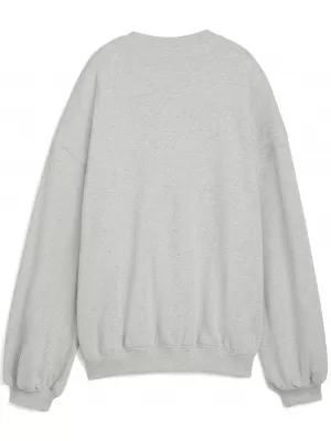 Dámská mikina PUMA X ROSÉ OVERSIZED CREW 63380310 FLAT LIGHT GRAY HEATHER