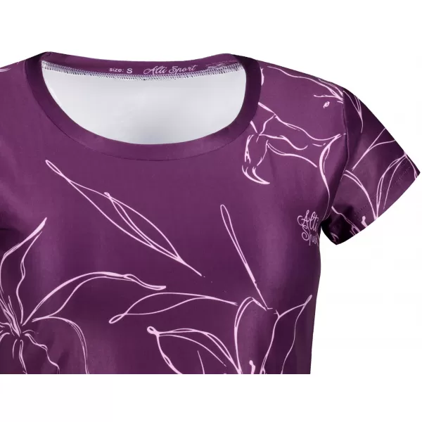  Dámské volnočasové triko premium ALTISPORT VOJ/ALW100TR06 FUCHSIOVÁ 