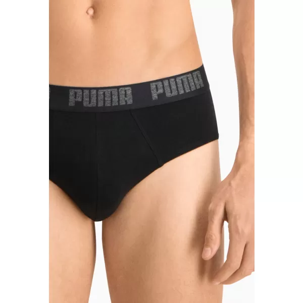  Pánské slipy PUMA BASIC BRIEF 2P 88910006 BLACK/BLACK 